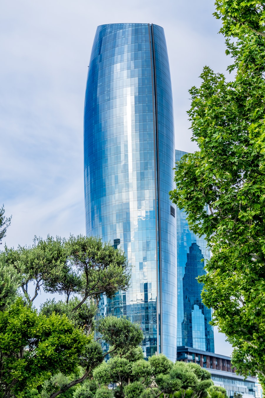 Modern corporate office building